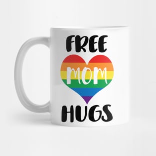 Free Mom Hugs - Black Text Mug